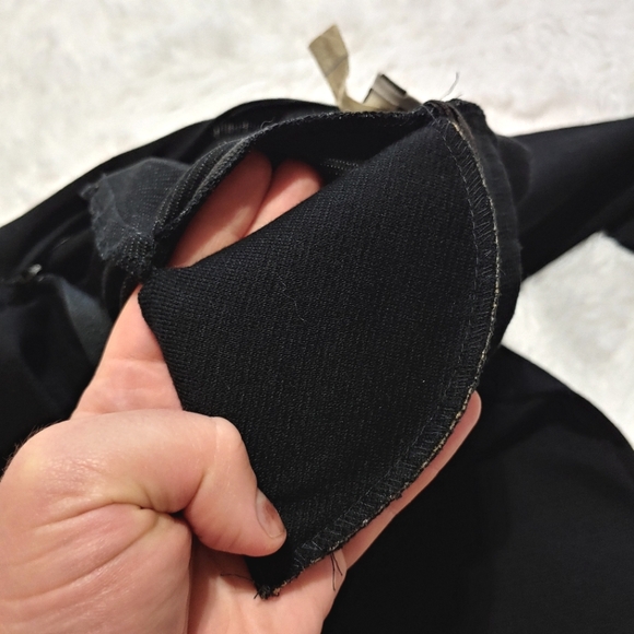 90s Marnie West Black Cut Out Choker Dress Size 13 - Picture 6 of 12